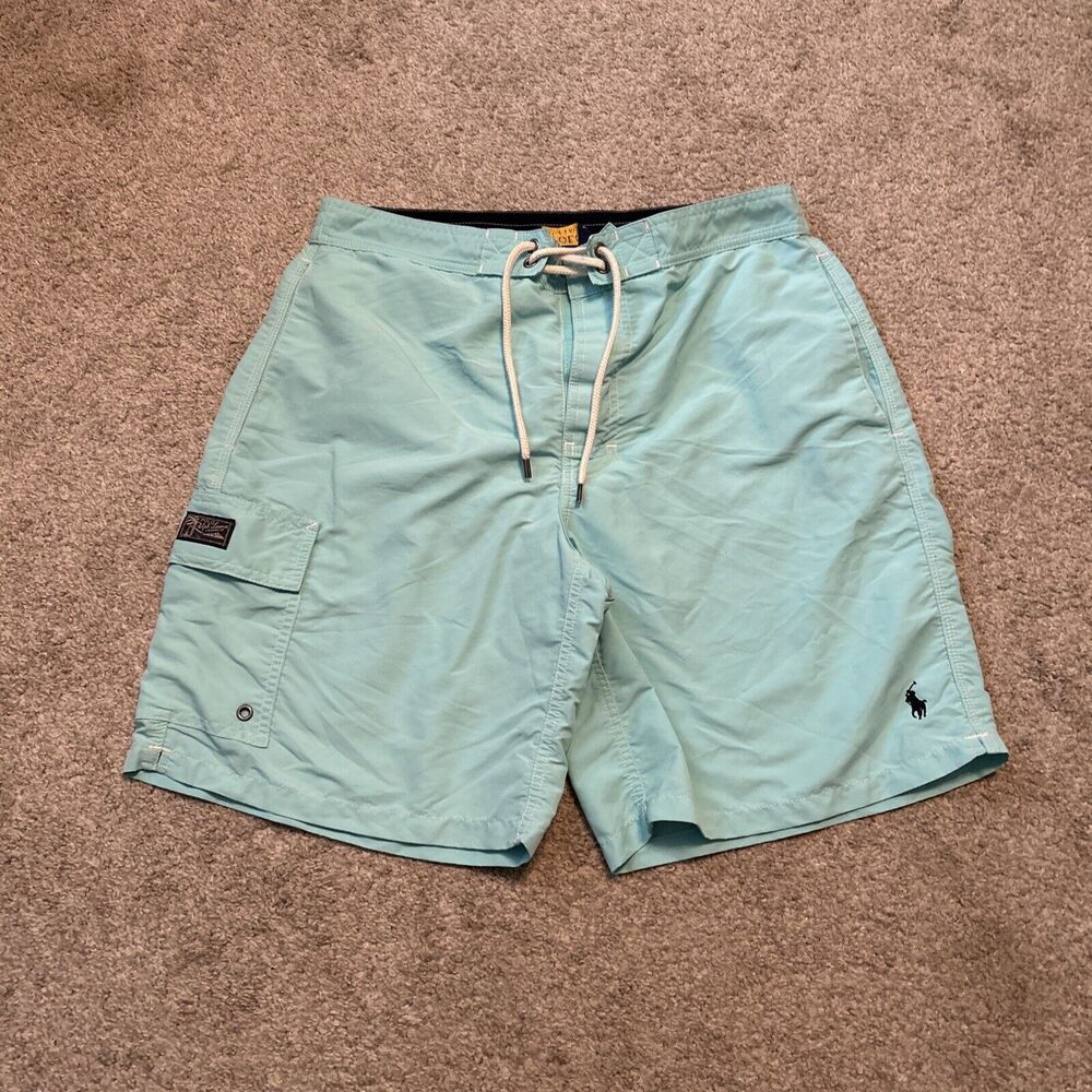 Polo Ralph Lauren Men's Classic Turquoise Swim Trunks Shorts Size Medium